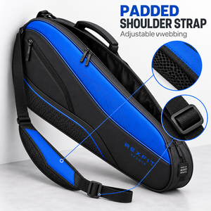 Sac de voyage pour raquette de squash Rexfit Sports personnalisé avec grande ouverture zippée supérieure et poche latérale pour accessoires de sport - Product Image 5