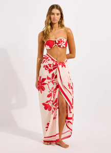 Custom Hawaiian Pareo Printed Polynesia <b>Chiffon</b> Sarong Tropical Beach Cover Up OEM Fabric Manufacturer Wholesale Supplier - Product Image 4