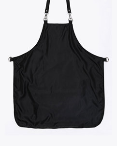Capa de Peluquería de Poliéster con Cintura Ajustable, Delantal Negro para Barbería - Product Image 4