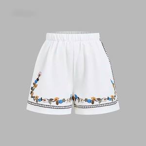 Ensemble long 2 pièces pour femme, manches courtes, coupe ajustée, en dentelle unie 100 % polyester, qualité OEM, pour usage quotidien décontracté - Product Image 3