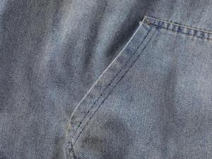 Veste à capuche zippée en jean vintage surdimensionnée pour homme, effet vieilli et délavé, style streetwear personnalisé - Product Image 6