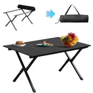 Lightweight Portable Folding Camping <b>Table</b> for Outdoor Camp Picnic Travel Hiking Backyard <b>BBQ</b> Roll <b>Side</b> <b>Table</b> - Product Image 3