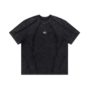 T-shirt en coton 100% surdimensionné, délavé à l'acide, uni, streetwear, coupe ample, personnalisé, de haute qualité, fabriqué directement par le fabricant - Product Image 1