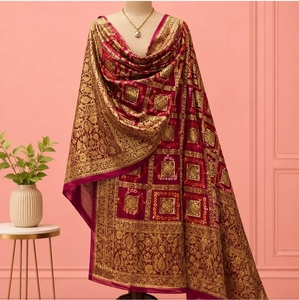 <b>Art</b> Silk Designer Bandhej Ghatchola Dupatta - Product Image 2