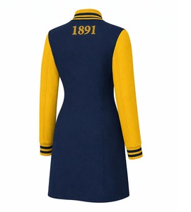 เสื้อแจ็คเก็ต Letterman แบบยาวพร้อมส่งของ HBCU North Carolina A&T NC A&T Collegiate Apparel  แบบ Varsity  พร้อมแขนเสื้อหนังเทียม - Product Image 2