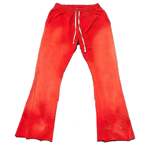 Top Quality Fleece <b>Men's</b> Pants Washed Acid Washed Baggy Sweatpants For <b>Men</b> Casual Loose Fit Wide Leg <b>Flared</b> Streetwear <b>Trousers</b> - Product Image 6