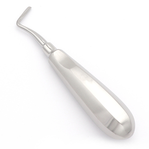 Élévateur de racine apicale 303L Gauche 3mm 15.5cm Instrument d'extraction dentaire pour la suppression des pointes de racine supérieures et inférieures, à poignée lisse, chirurgical - Product Image 1