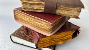 Leather Journal Deckle Edge Handmade Paper Vintage <b>Notebook</b> Assorted Designs Handcrafted Diary Writing Sketchbook Gift <b>Set</b> - Product Image 5