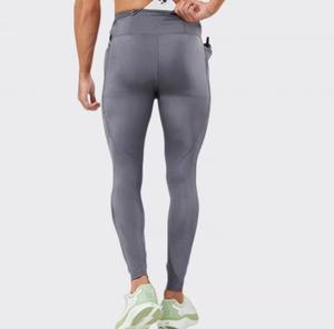 Leggings de compression sans couture taille haute écologiques pour femme, tenue de sport respirante en spandex bleu extensible - Product Image 4