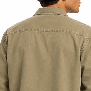 Chemise en denim de coton personnalisée pour homme, couleur personnalisée, tissu en coton twill doux, matière respirante, coupe confortable, manches longues pour homme - Product Image 5