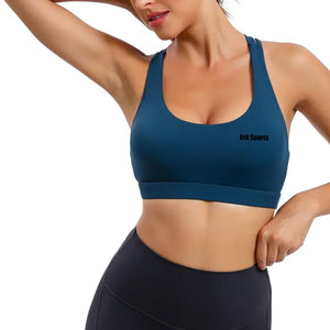 Sujetador Deportivo de Alta Calidad para Mujer, con Logotipo Frontal, Alta Sujeción, Spandex/Nylon Transpirable, Venta al Por Mayor, Servicio OEM - Product Image 3