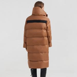 Warm and Lightweight <b>brown</b> Puffer Jacket for <b>Women</b> | Perfect for Casual Winter Wear Turn-down Collar, woman jacket - Product Image 2