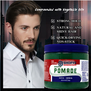 Hot Sale Bergamot Hair Pomade with Olive & Castor Oil Strong Hold High Shine for Waves <b>Braids</b> All Hair Types - Product Image 6