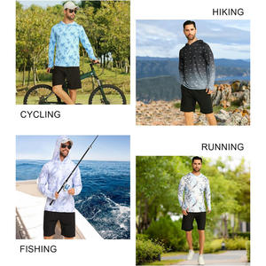 Chemises de pêche en tissu rafraîchissant, personnalisables, séchage rapide, UPF 50+, manches longues, vêtements de pêcheur pour la pêche en mer. - Product Image 4