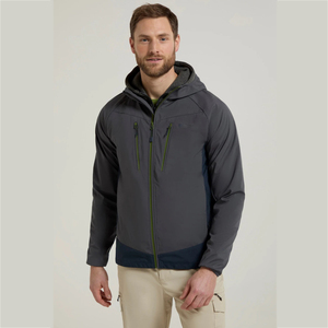 Custom Men's Softshell Premium Jacket Windproof Waterproof Breathable Lightweight <b>Outdoor</b> <b>Hiking</b> Workwear Jacket OEM <b>Clothing</b> - Product Image 1