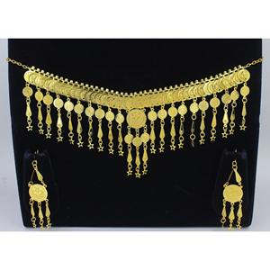 Suministros de joyería, joyería India para mujer, chapado en rodio, conjunto de joyería nupcial de Dubái para boda, venta al por mayor, pendientes de cobre de Dubái - Product Image 3