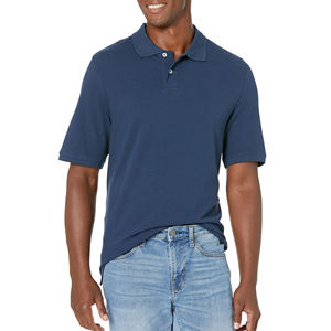 Chemise polo brodée, unie, en coton, polyester et élasthanne, séchage rapide, respirante, performance sportive, polo de golf pour homme - Product Image 2