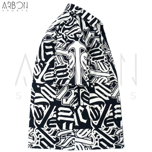 Buen Proveedor, Camiseta de Manga Corta Extra Grande para Hombre, con Pantalones Cortos, Estampado Gráfico Gótico Abstracto, Tela de Algodón Premium, Verano - Product Image 3