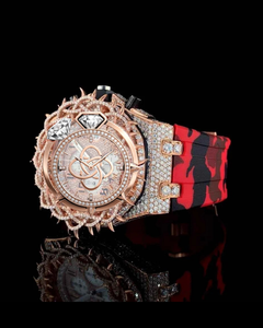 Reloj de Pulsera de Lujo con Moissanita para Hombre, con Incrustaciones de Piedras, de Acero Inoxidable, con Diamantes - Product Image 3