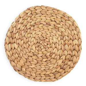 Sets de table ronds en jacinthe d'eau tressée, de haute qualité, pour mariage et restaurant - Product Image 4