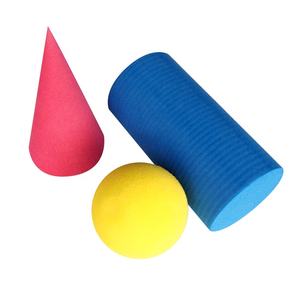 Bloques de construcción geométricos de espuma EVA de 7cm-Juego de juguetes educativos de 4 colores (15 formas) - Product Image 5