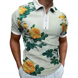Polos pour hommes de haute qualité en sublimation, tissu 100% coton, séchage rapide, respirant, design personnalisable - Product Image 6