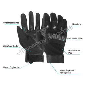 Gants de moto en cuir Magic Strap pour vélo tout-terrain, compatibles écran tactile, pour la conduite sportive et la course, pour homme, hiver - Product Image 2