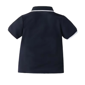 Boys Summer Jersey Print Breathable Eco-Friendly <b>Compressed</b> Quick Dry O-Neck Casual Short Sleeve Polo Shirt Made in Bangladesh - Product Image 2