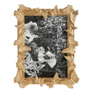 Cadre de miroir rectangulaire doré de haute qualité, orné, en métal, de qualité supérieure, décoration murale, accessoires de décoration intérieure - Product Image 6