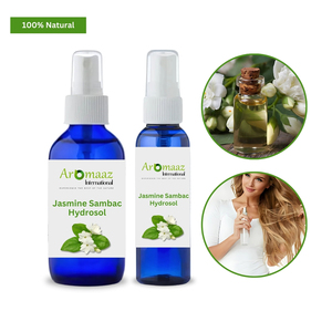 Aromaaaz Jasmine Sambac Hydrosol Agua Floral Líquida 100% Natural en Envase de Plástico para el Cuidado de la Piel - Product Image 3
