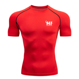 T-shirts de sport pour hommes, coupe confortable, légers, vêtements d'entraînement, logo personnalisé, vêtements de sport, Active Motion - Product Image 1