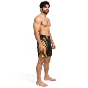 Pantalones Cortos de MMA para Hombre, Duraderos, de Material Elástico y Flexible, Construcción Ligera, para Artes Marciales, Fitness y Deportes - Product Image 3