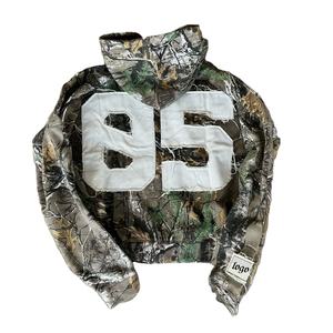 Sudadera con capucha personalizada de alta calidad bordada Puff con estampado de gran tamaño pesado 100% algodón lavado ácido para hombres superventas - Product Image 2