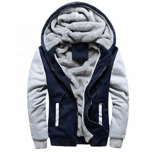 Men's Winter Warm <b>Fleece</b>-<b>Lined</b> Hooded Zip-Up <b>Jacket</b> Camouflage Pattern Windproof Breathable Eco-Friendly 100% Cotton Outerwear - Product Image 1