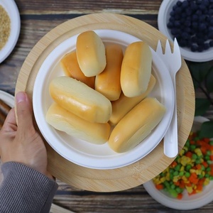 Platos Redondos de Bagazo Compostables y Duraderos de 6 Pulgadas para Comida, Almuerzo y Cenas, Platos para Hoteles y Restaurantes 2026 - Product Image 1