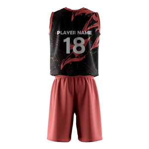 Men's Custom Volleyball Wear Set Solid Color Printed Sports Uniforms Wholesale Training Sports Clothing OEM Service Custom - Product Image 4