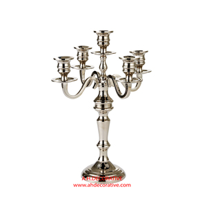 Antique Gold 5-Arm Candelabra Eco-friendly Metal Candle Holder for Wedding Centerpieces and Home <b>Table</b> <b>Decor</b> - Product Image 6