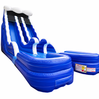 Toboggan aquatique gonflable en gros pour enfants toboggan aquatique extérieur pour fête toboggan aquatique commercial pour piscine