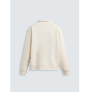 Men's Women's Minimalist Half Zip Pullover Oversized <b>Mock</b> <b>Neck</b> Plain Cotton Streetwear <b>Top</b> - Product Image 2