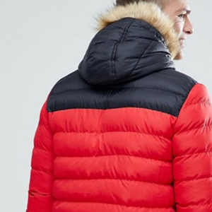 Chaqueta de Invierno Acolchada Roja para Hombre OEM ODM con Logotipo Personalizado |   Chaqueta Acolchada Premium, Cálida, Resistente y Cortavientos - Product Image 4