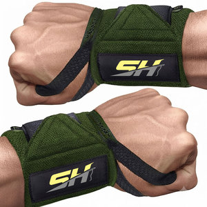 Contemporary Look Weightlifting Wrist Wraps With Customizable Packaging Strong Support System <b>Strength</b> <b>Training</b> Wrist Wraps - Product Image 1