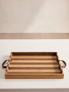 Handmade Wooden Rectangle Serving Tray Natural Mango Wood Breakfast Tray for Home Hotel Restaurant - Product Image 6