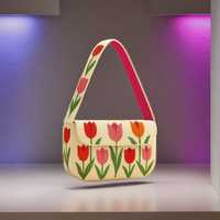 Sac à main de voyage en polyester haut de gamme, style bohème, orné de perles et de sequins à motif floral, à bandoulière unique, taille personnalisée, accessoire B2B Fabriva