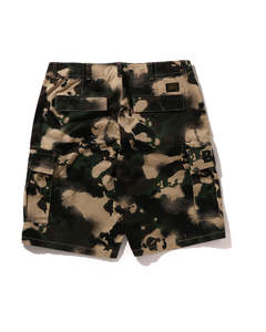 Pantalones Cortos Cargo de Camuflaje para Hombre, Cintura Media Elástica, Estilo Casual, 100% Poliéster, Lona Transpirable, Estampado por Sublimación con Diseño de Tiburón - Product Image 2