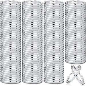 Set di 100 Anelli Portachiavi in Metallo da 1 Pollice per Portachiavi e Lavori Artigianali - Product Image 1