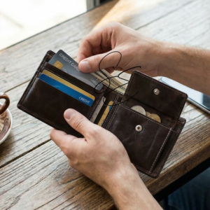 Genuine Leather Bifold Wallet for Men Handmade Tooled Leather Wallet Vintage <b>Slim</b> <b>Card</b> <b>Holder</b> RFID Minimalist Wallet Custom Logo - Product Image 6