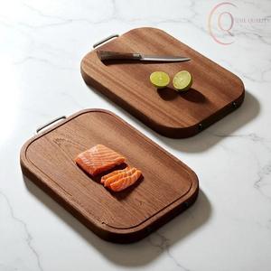 Tabla de Cortar Rectangular de Madera con Bordes Lisos, Tamaño Cómodo para Cortar y Servir Fácilmente - Product Image 1