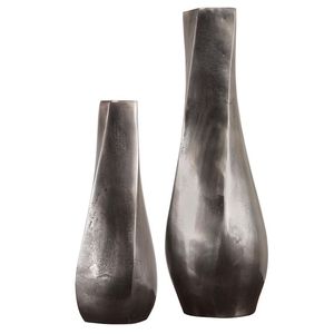 Signature Aluminum Flower Vase Modern Artistic Handmade Tabletop Decorative Accent Beautiful Fresh Flower Display Luxury Living - Product Image 2