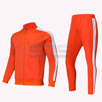 Ensemble de survêtement personnalisé pour homme à manches longues, séchage rapide, idéal pour le football et le jogging en automne et en hiver, avec nom personnalisable – Vente en gros