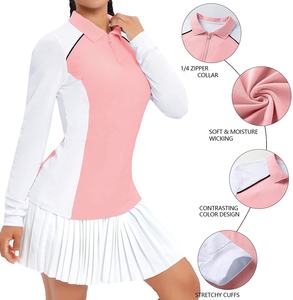 Chemise à manches longues rayée pour femme, 100% coton, rose et blanc, tricotée, respirante, coupe décontractée - Product Image 5